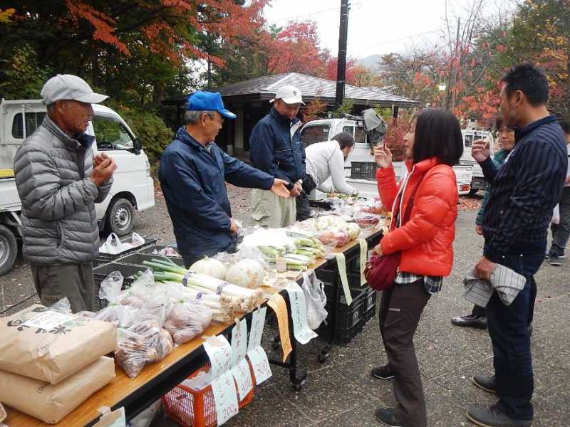 大町温泉郷　朝市（8/11～15）